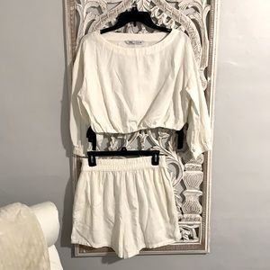 Zara Linen Short Set